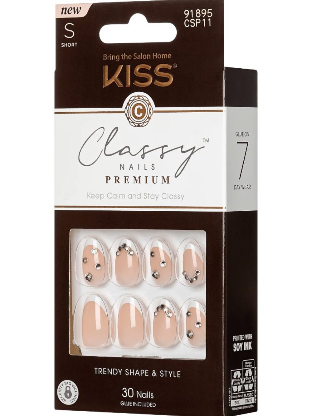 KISS Classy Premium Nails - Prevailing. Stunning Wedding Nails for Brides.